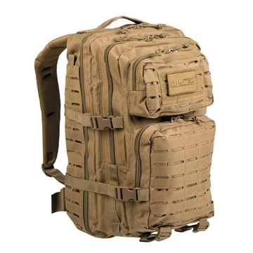 Mil-Tec US Assault lézervágott hátizsák 36l, coyote