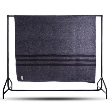 Mil-Tec gyapjú csíkos takaró 195X150 cm szürke