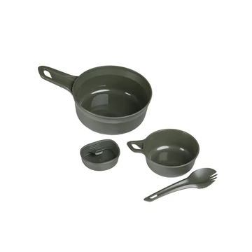 Mil-Tec Kemping 4 részes étkészlet, oliv