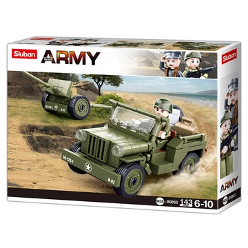 Sluban szövetséges Jeep + ágyú, M38-B0853