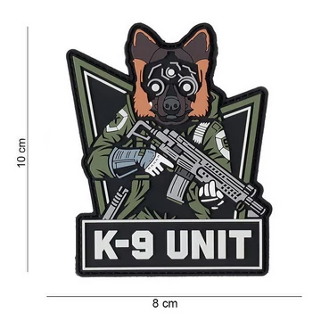 101INC Felvarró 3D PVC "K-9 Unit glow in the dark"