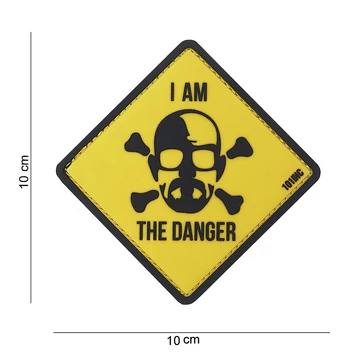 101INC Tépőzáras felvarró 3D &quot;I AM THE DANGER&quot;