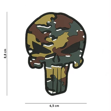 101INC Tépőzáras felvarró "Punisher", terep
