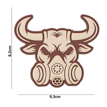 101INC Tépőzáras felvarró "Gasmask Bul", coyote