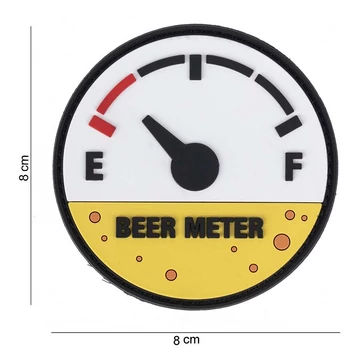 101INC Tépőzáras felvarró &quot;Beer meter&quot;