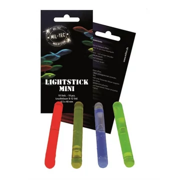 Mil-Tec világító rúd mini 4cm, sárga (10 db)