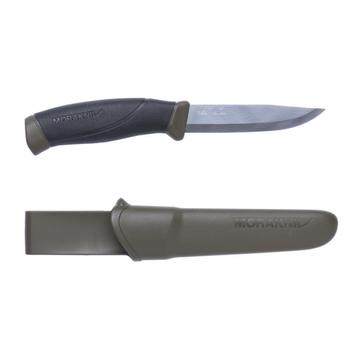 Morakniv Companion (S) kés, tokkal, katonai zöld
