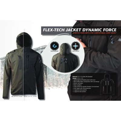 Mil-Tec Dzseki OD FLEX-TECH DYNAMIC, zöld