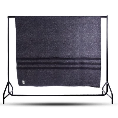 Mil-Tec gyapjú csíkos takaró 195X150 cm szürke