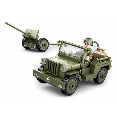 Sluban szövetséges Jeep + ágyú, M38-B0853