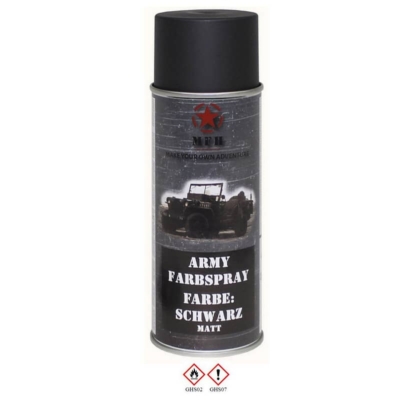 MFH Army Festék spray 400ml, fekete