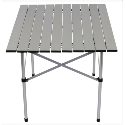 F.Asztal Camping Roll-up alumínium összecsukható