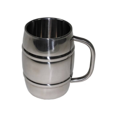 MFH Barrel Korsó duplafalú ezüst, 1 liter