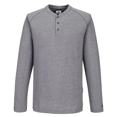 Portwest Pulóver KA3 Henley szürke