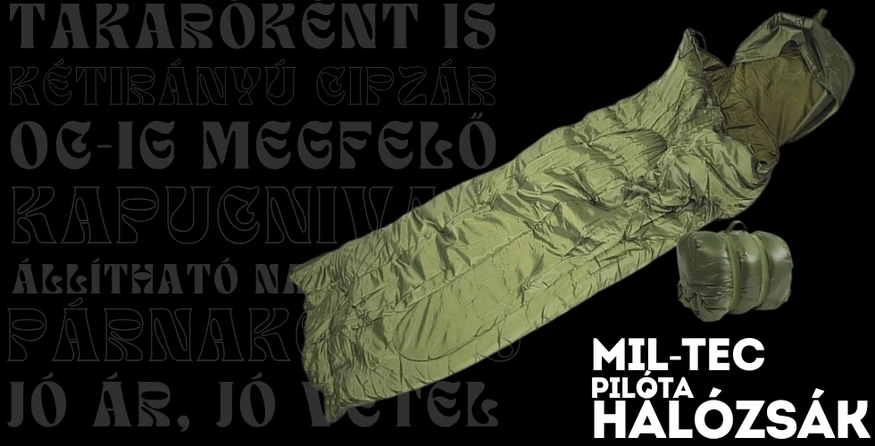 Mil-Tec pilóta hálózsák készletről