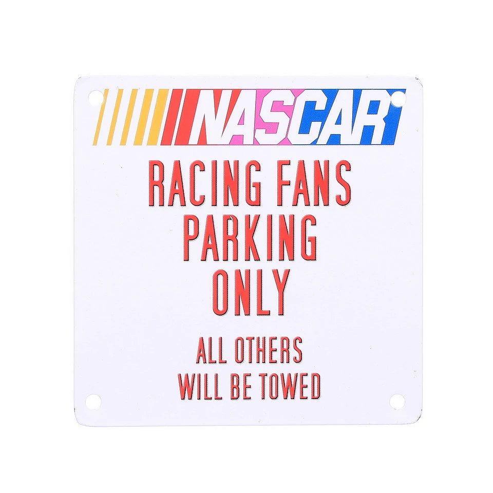 Fém tábla mágnessel, Nascar Racing Fans 11,5 x 11,5 cm