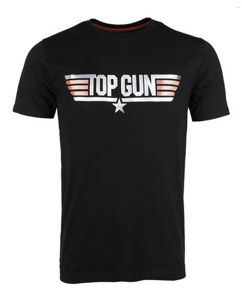 TOP GUN póló, fekete