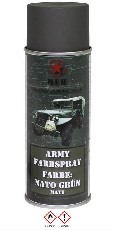 MFH Army Festék spray 400ml, NATO zöld