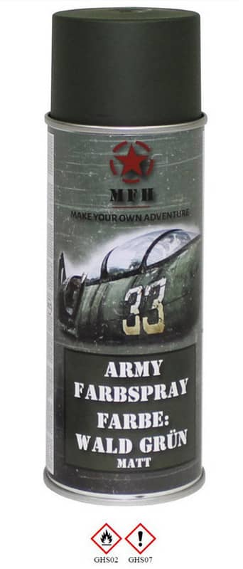 MFH Army Festék spray 400ml, Forest zöld