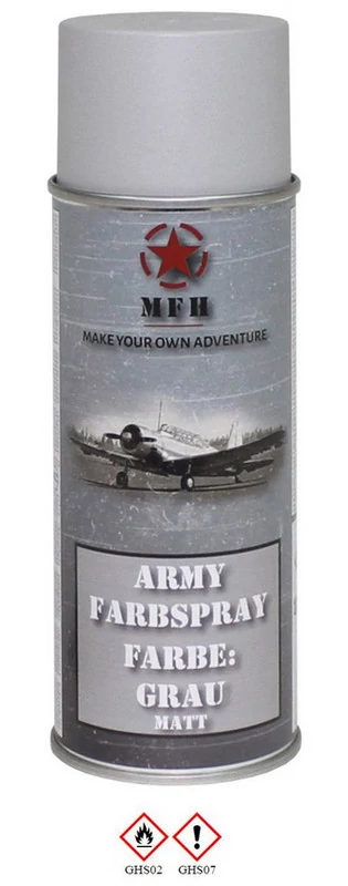 MFH Army Festék spray 400ml, Szürke