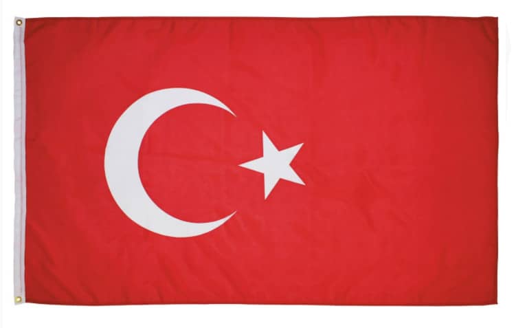 Zászló Törökország 90 x 150 cm