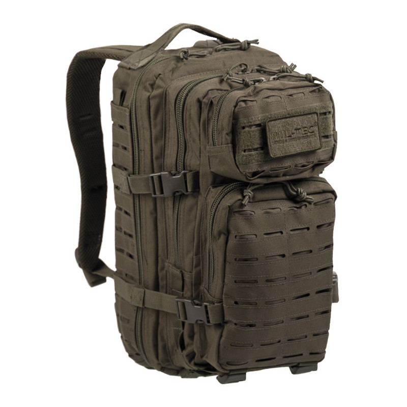 Mil-Tec US Assault lézervágott hátizsák Small oliv